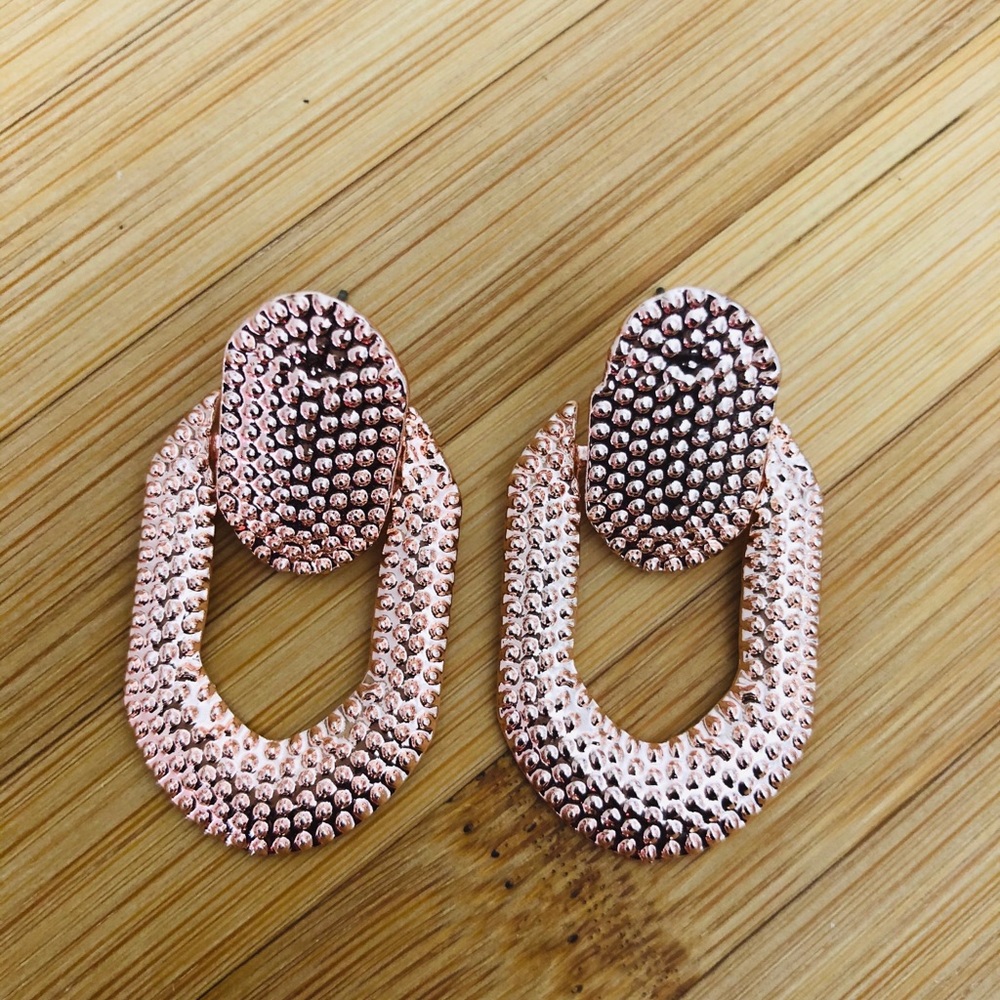 Rose gold occasion earrings